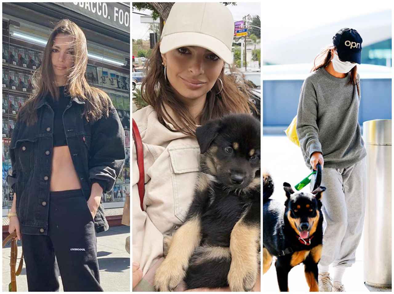 エミリー・ラタコウスキー、愛犬とのオシャレ散歩スタイル