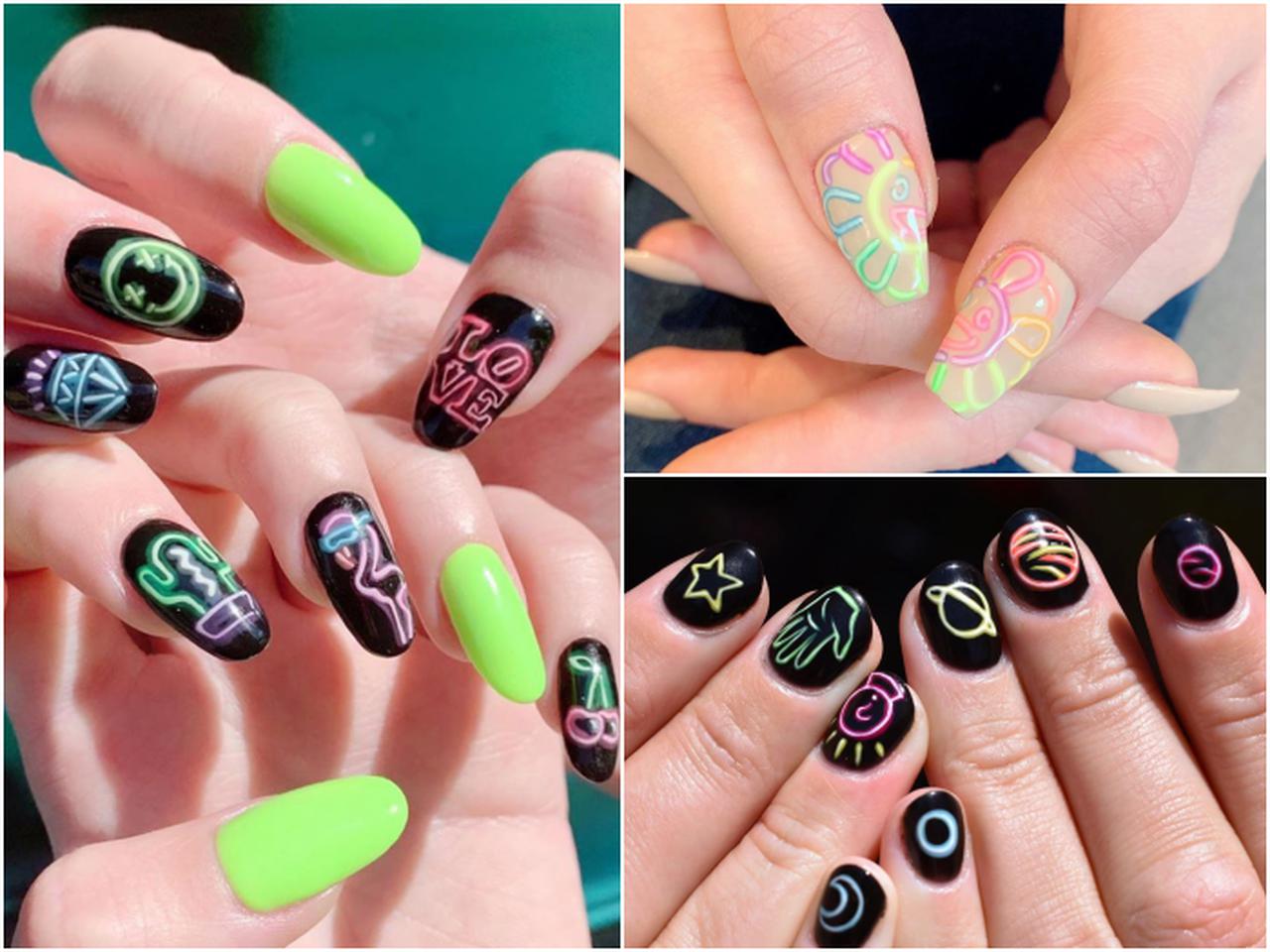 24時間カワイイ!「ネオンサイン・ネイル」がSNS映え間違いなしのオシャレさ