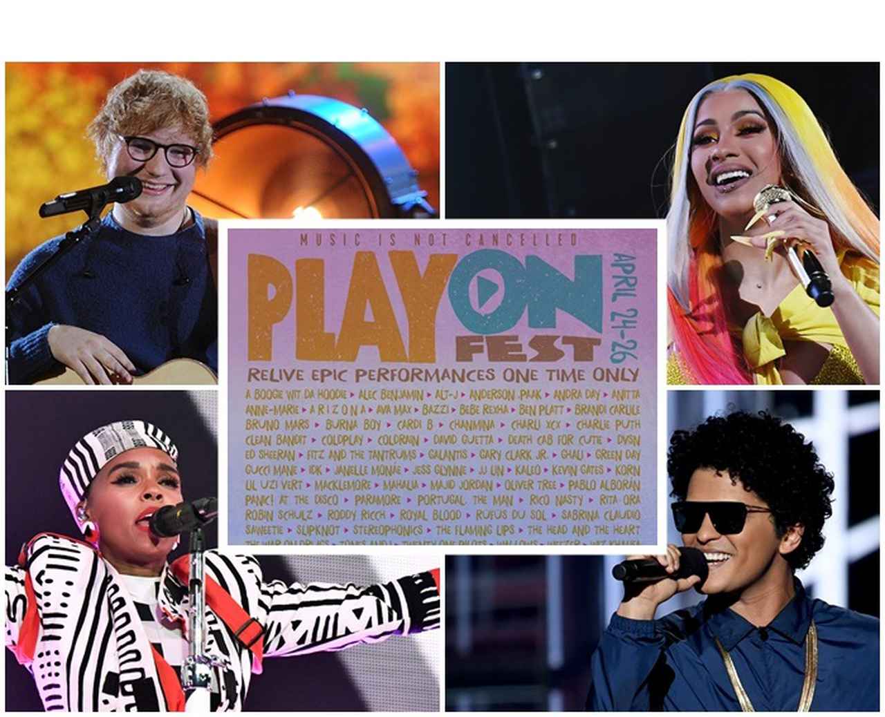 72時間おこなわれるバーチャルフェスにブルーノ、エド、カーディらが勢ぞろい！