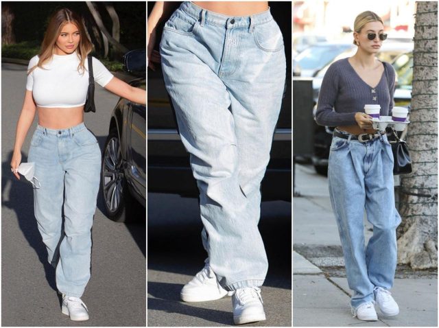 「スーパーワイドデニム」が春トレンド入り！カイリー、ヘイリーが早速愛用