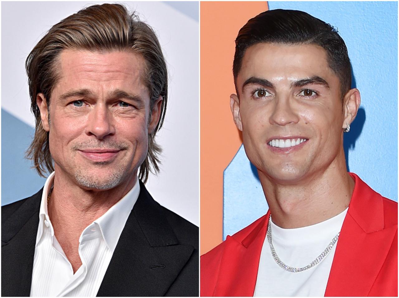 ブラピ&クリロナ、コロナ禍で「ロン毛化」した姿が爆イケだと評判