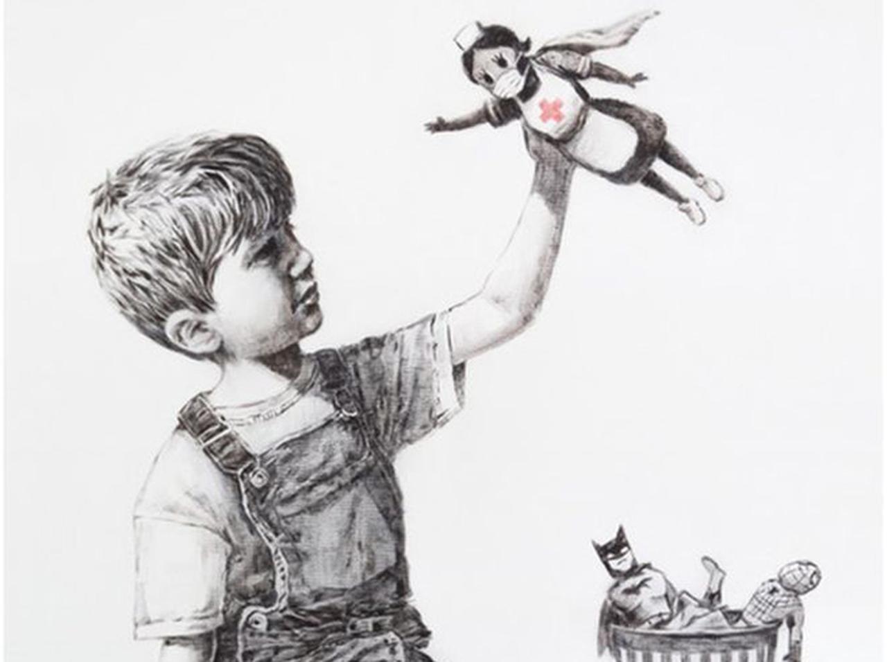 バンクシー、「コロナパニック後の子供の未来」を連想させる新作が深い