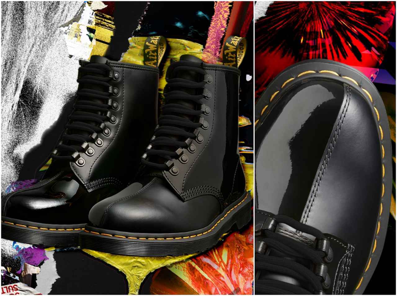 ドクターマーチン×プレジャーズ、コラボブーツは「パンクとニューウェーブの衝突」を表現