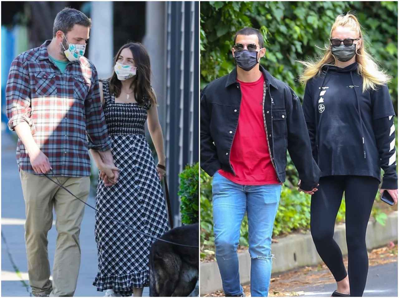 おそろいマスクが注目!セレブカップルの「ペアルック・マスク」コーデ