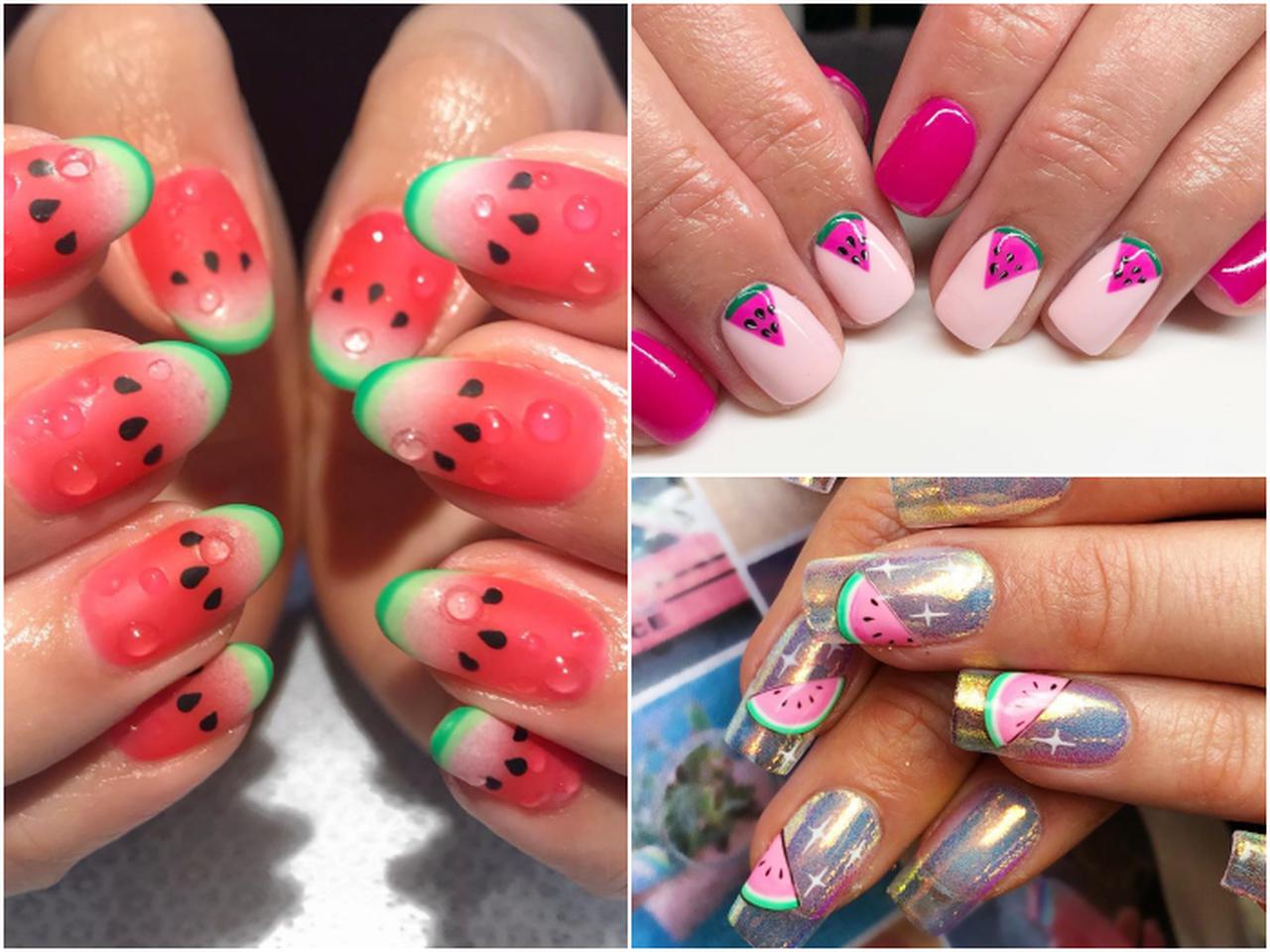 夏は「スイカネイル」で季節感UP！爽やかオシャレなデザイン集