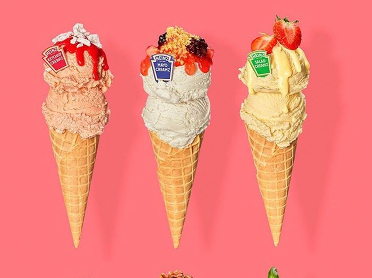 ハインツのアイスに興味津々！5種類のソースの味が楽しめるアイスキット