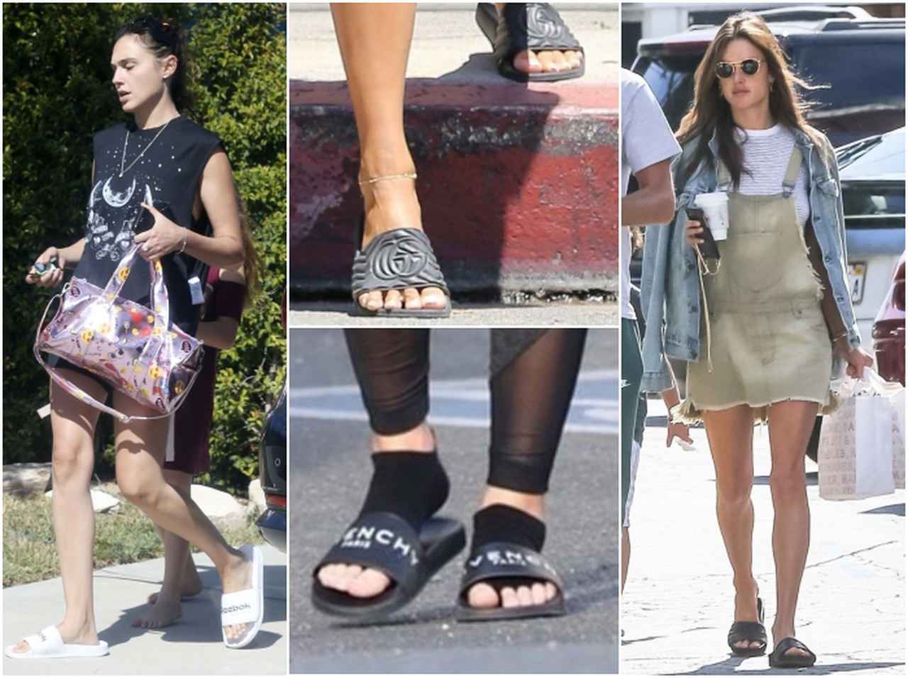 セレブの夏の足元は「スライドサンダル」でラクにスタイルアップ!