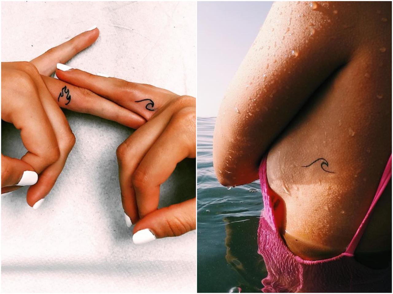 爽やかオシャレ!水着に似合う「ウェーブタトゥー」をチェック