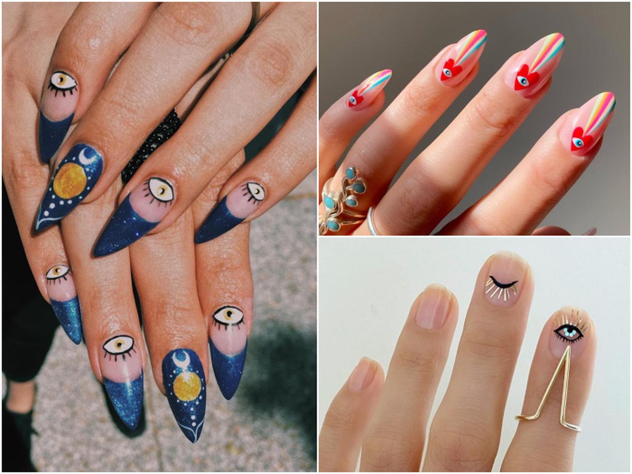 ちょっぴり怖くて可愛い「目玉ネイル」がオシャレに進化！
