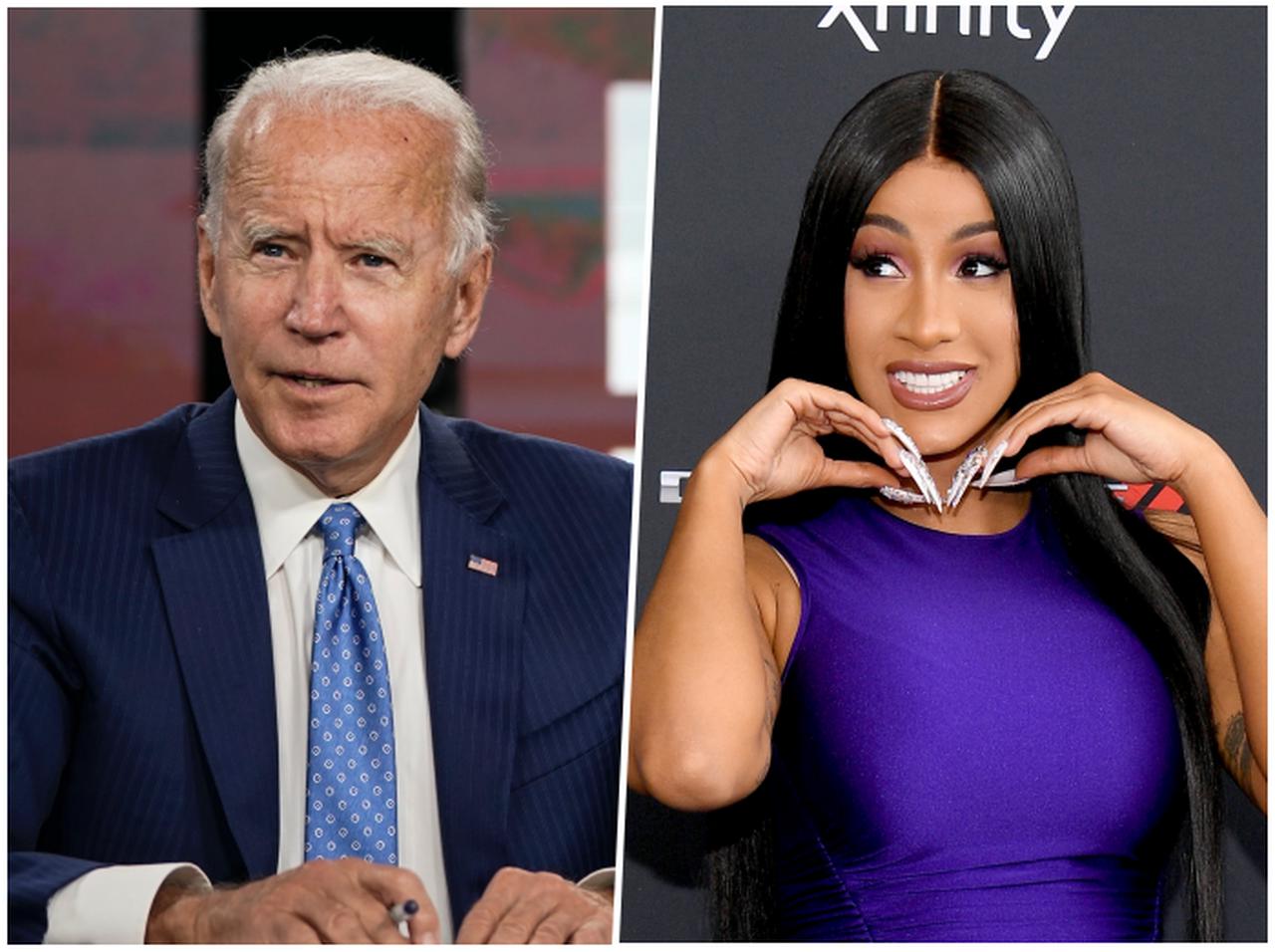 自称「政治オタク」のカーディ・B、米大統領候補バイデン氏との対談で直球質問を連発