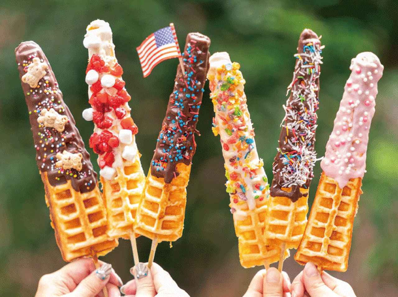 22cmのロングワッフル!「スティッキー ワッフルズ」が広島にオープン