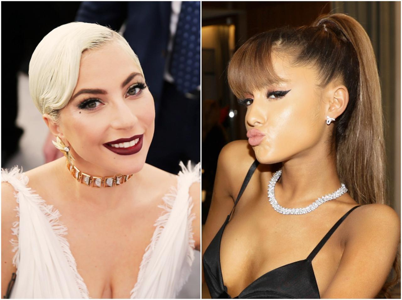 レディー・ガガがアリアナ・グランデに馬乗りに⁉リハ中の小競り合いがまるで姉妹