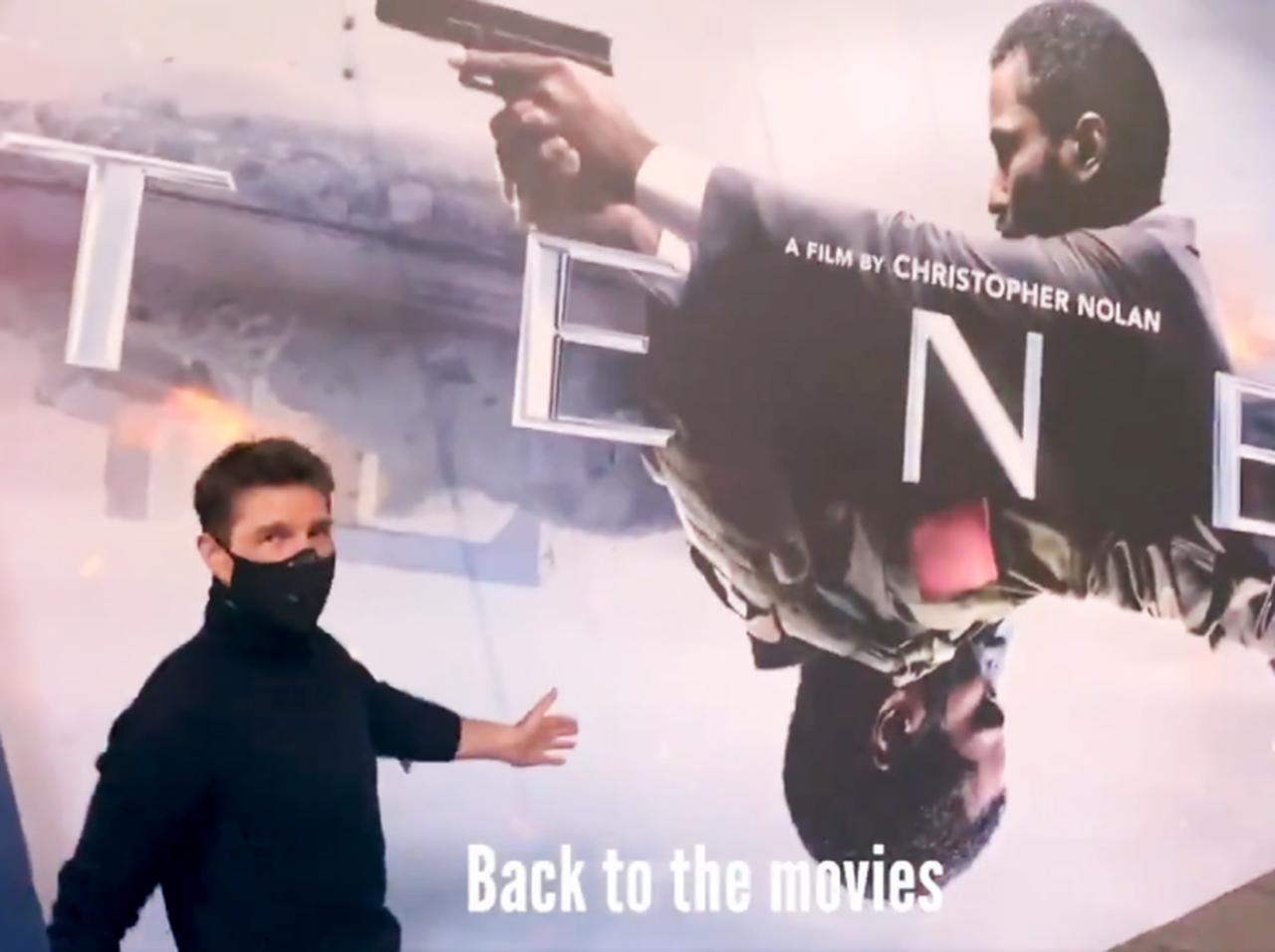 トム・クルーズが久々にインスタを更新、映画館で「あの話題作」を観賞して大満足