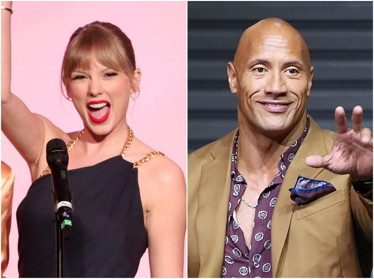 テイラー・スウィフト、「前人未踏の快挙」に“ロック様”を用いて反応