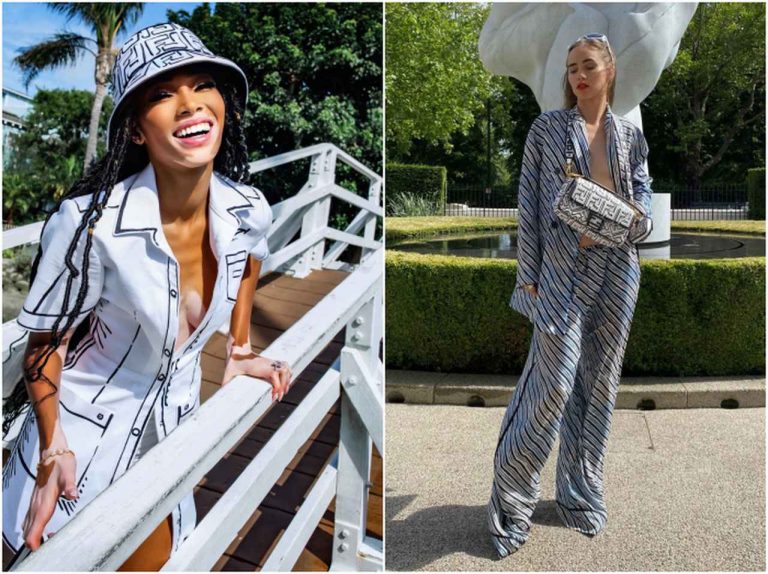 フェンディ、人気セレブが着こなす最新コレクション「カリフォルニア スカイ」