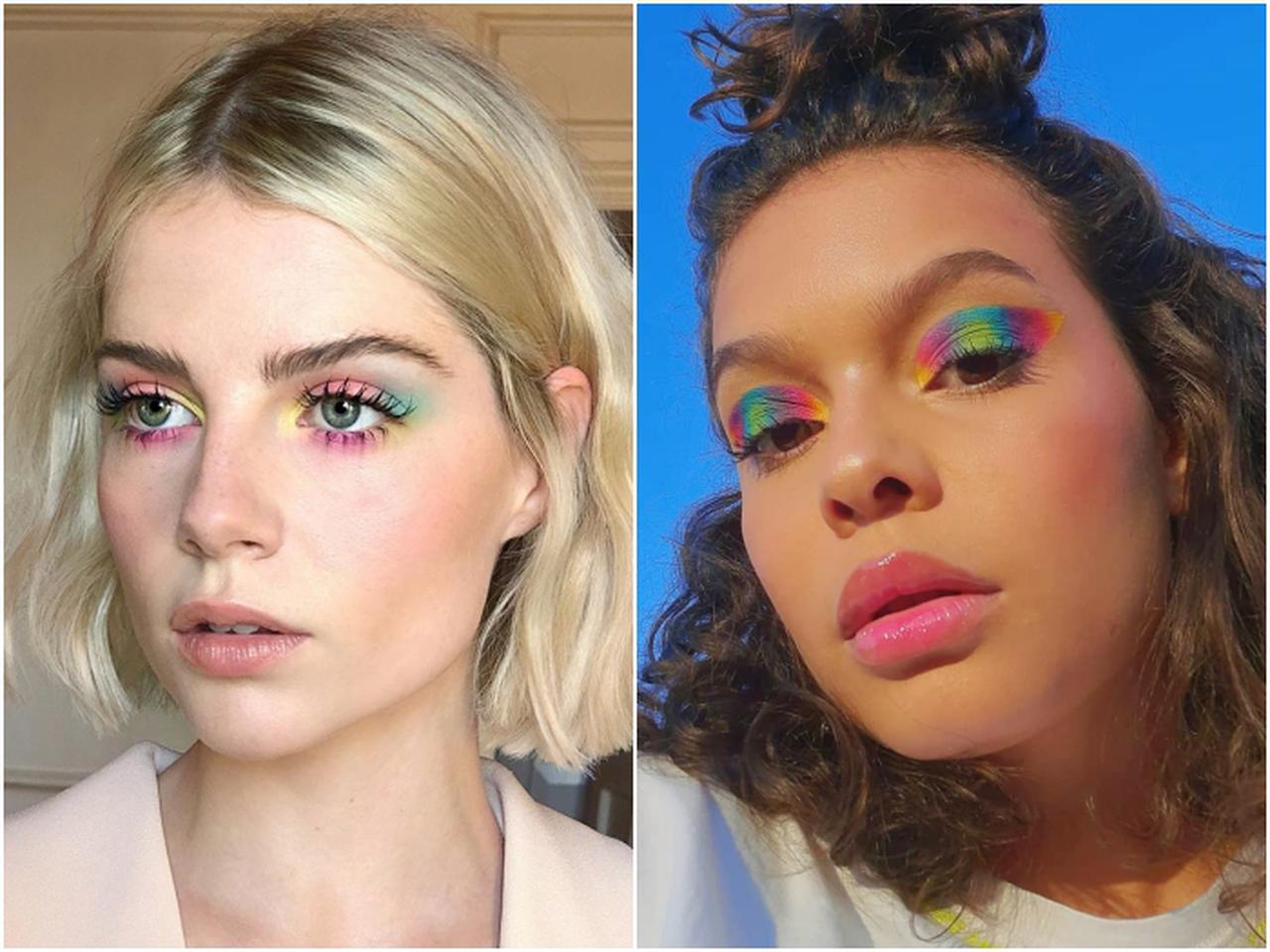 カラフル可愛い♡「タイダイ・アイメイク」が新トレンドの予感！