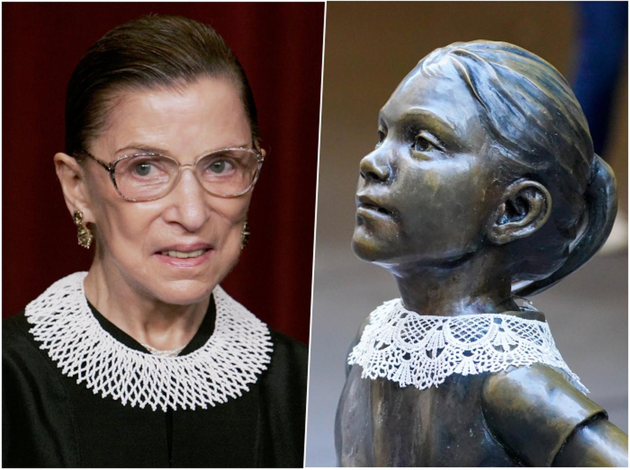 「恐れを知らない少女」像が“RBG仕様”に ルース・ベイダー・ギンズバーグを追悼