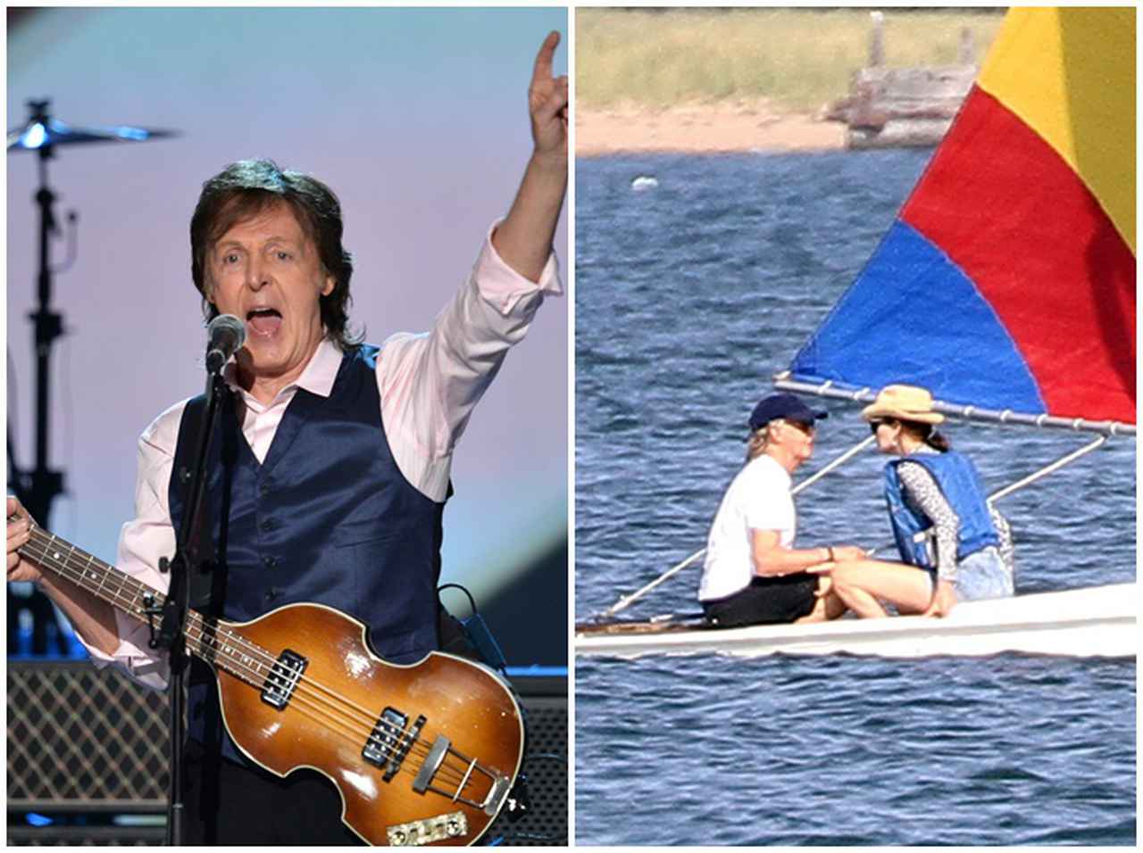 ポール・マッカートニー、妻との湖上デート中にキス！映画のようなデートを楽しむ