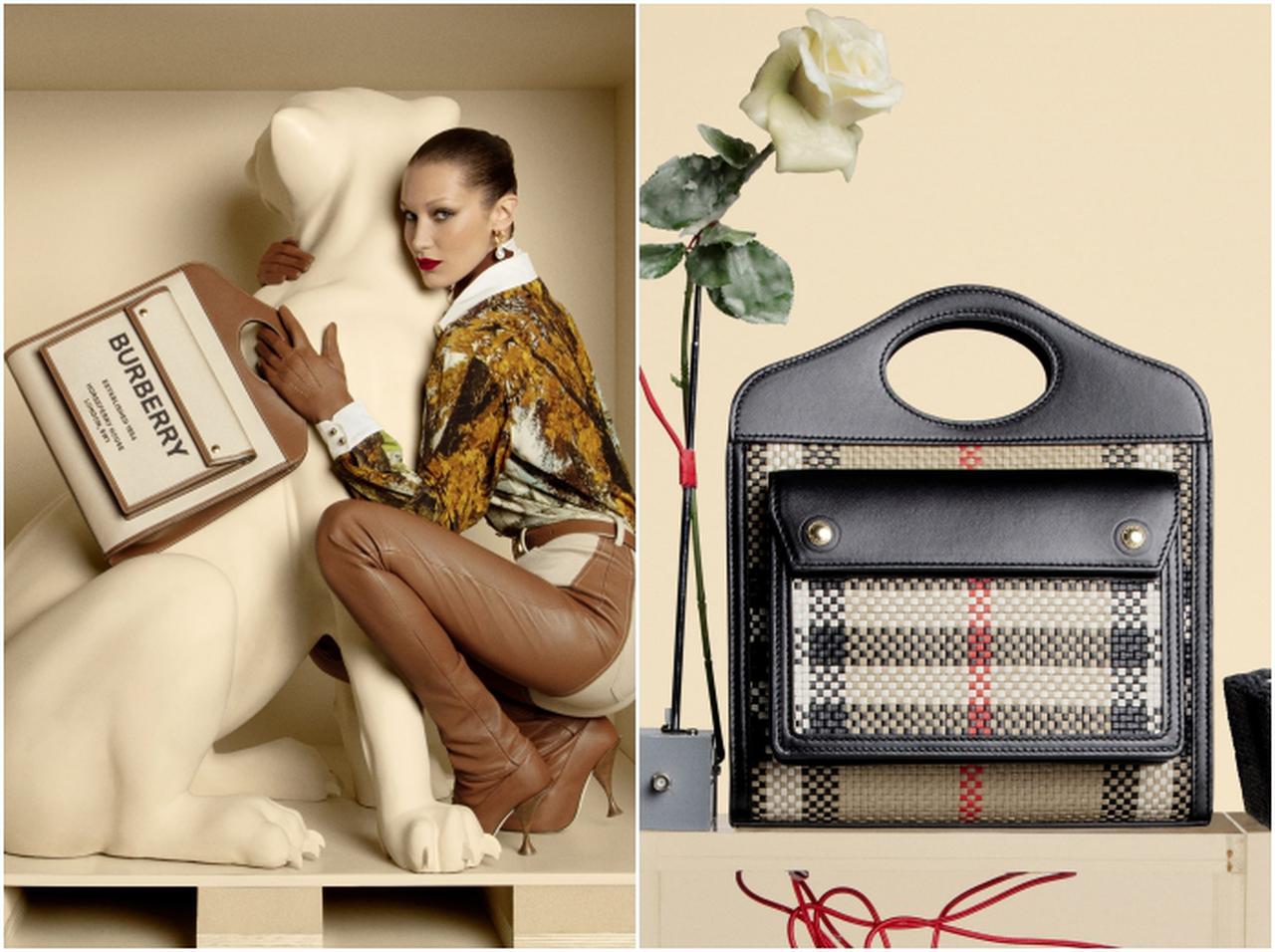 バーバリー、ベラ・ハディッドを起用した初のバッグキャンペーン
