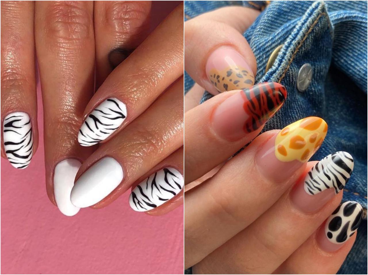 ゼブラ柄ネイルがトレンド入り!海外のオシャレなデザイン6選