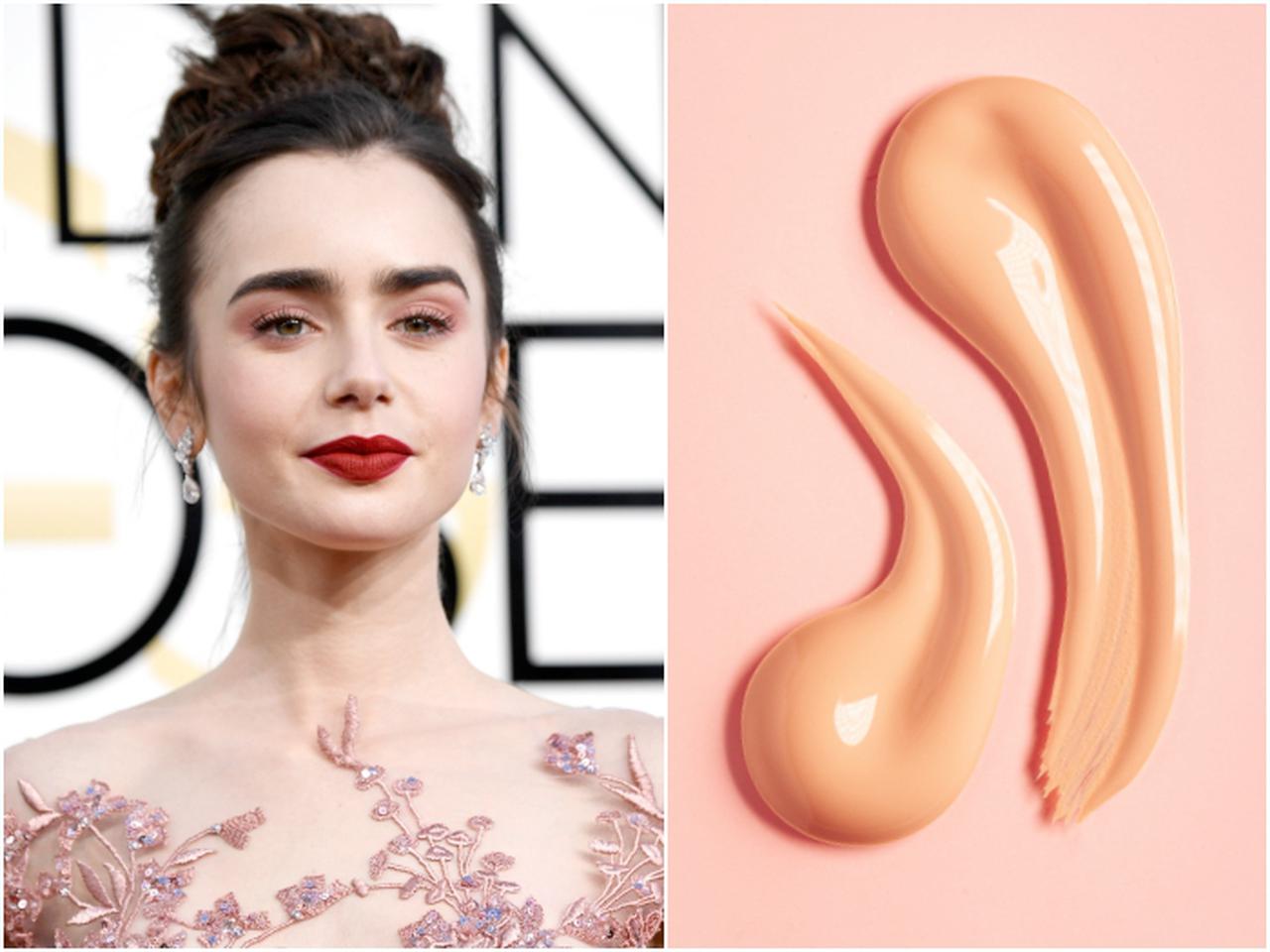 リリー・コリンズ、うるツヤ肌を叶えるベースメイク術をシェア