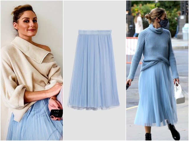 オリヴィア・パレルモが「プリーツスカート」を華やかに着回し！