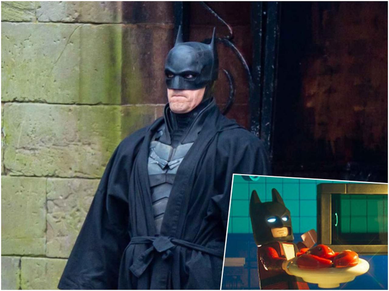 “ジワる”と話題の『ザ・バットマン』の写真が『レゴバットマン』と奇跡の一致