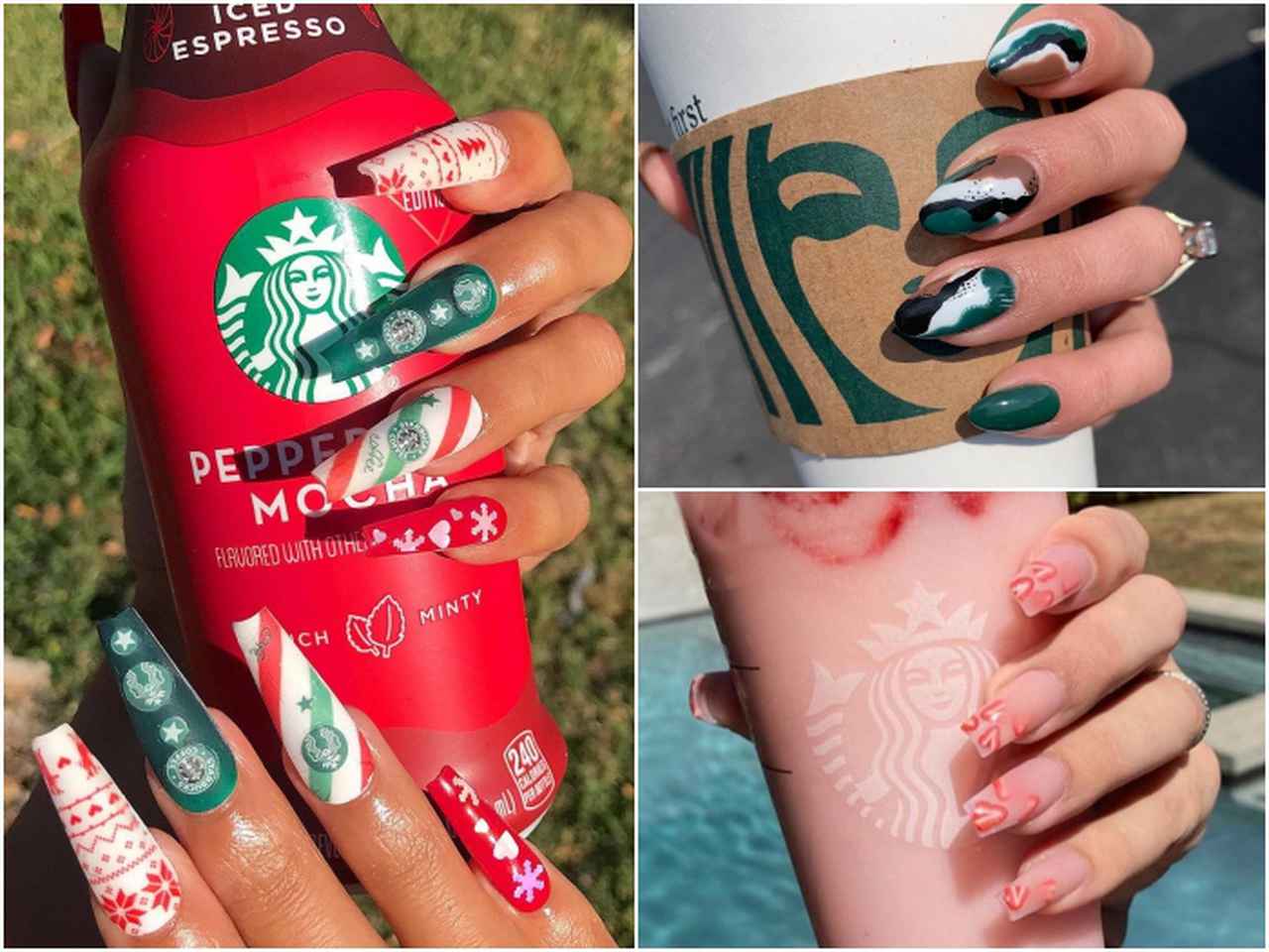 スタバ好きなら一度はやりたい!超かわいい「スタバネイル」7選