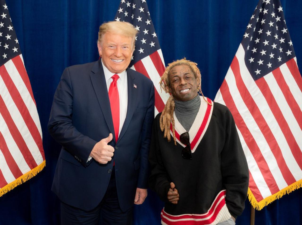 リル・ウェイン、ドナルド・トランプ大統領の支持をめぐって恋人と破局か