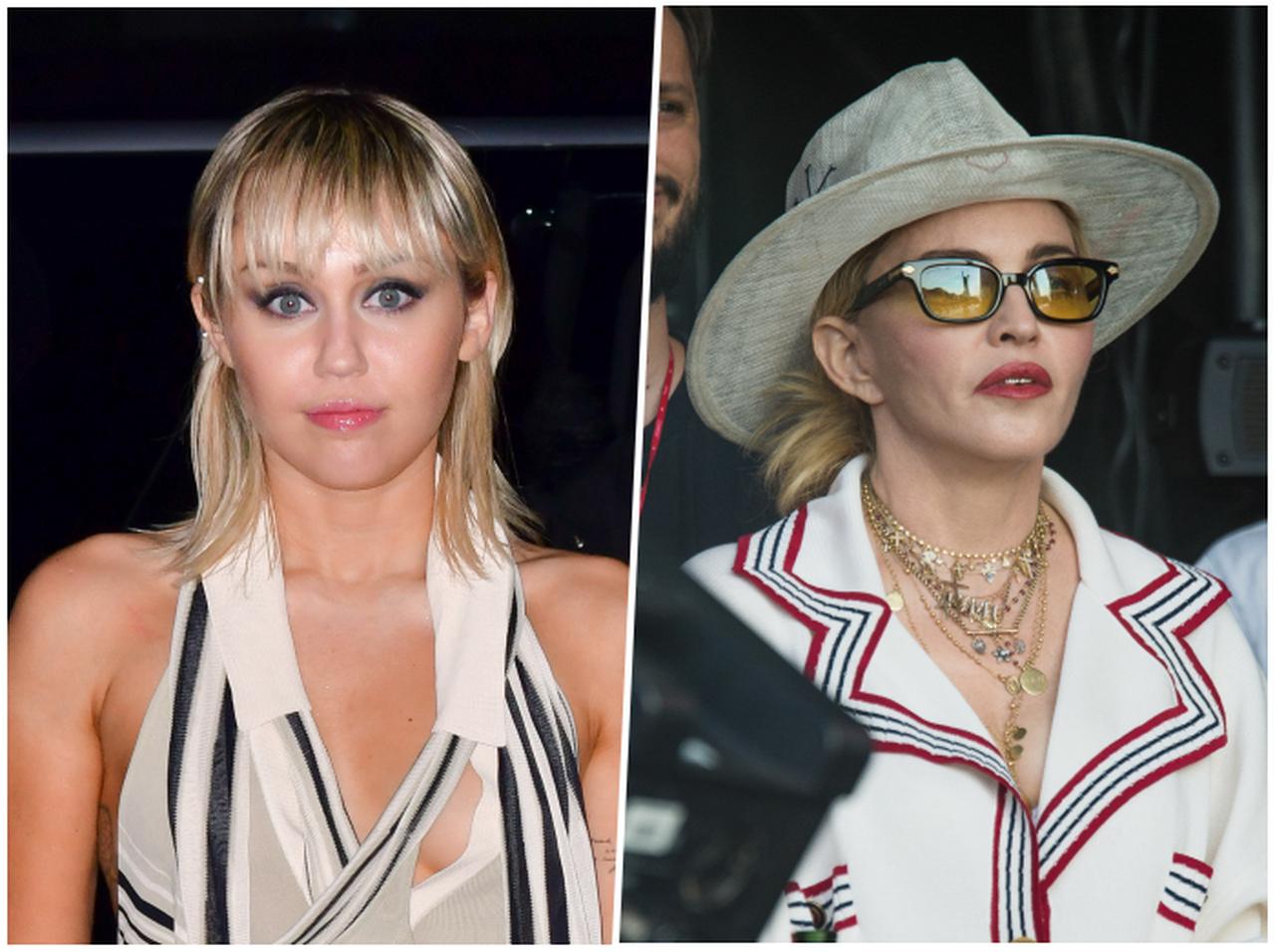 「私は同意しない」マイリー・サイラスがマドンナの新型コロナについての問題発言に反論