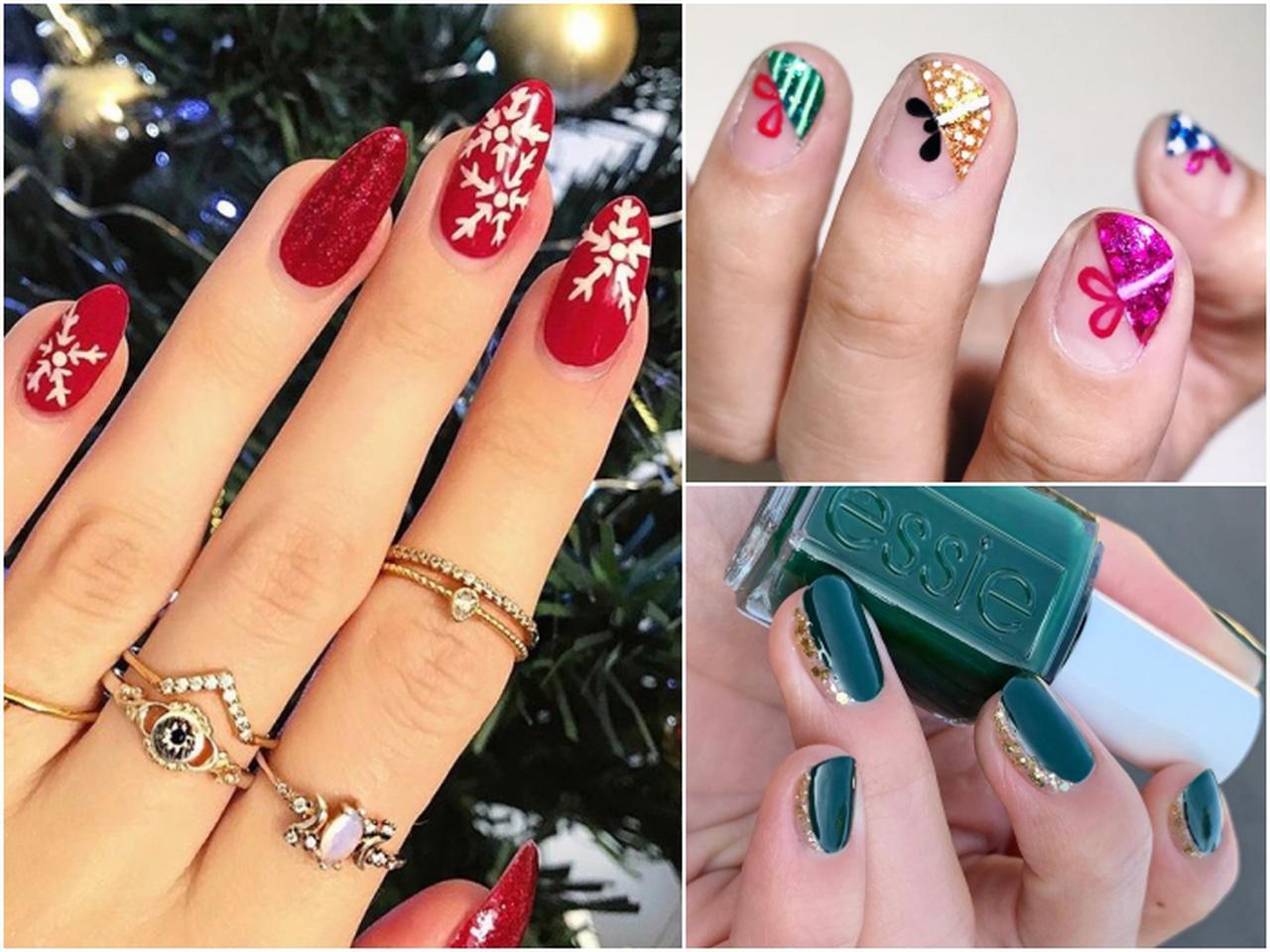 クリスマス気分を先取り! さりげなく可愛い「クリスマスネイル」デザイン集