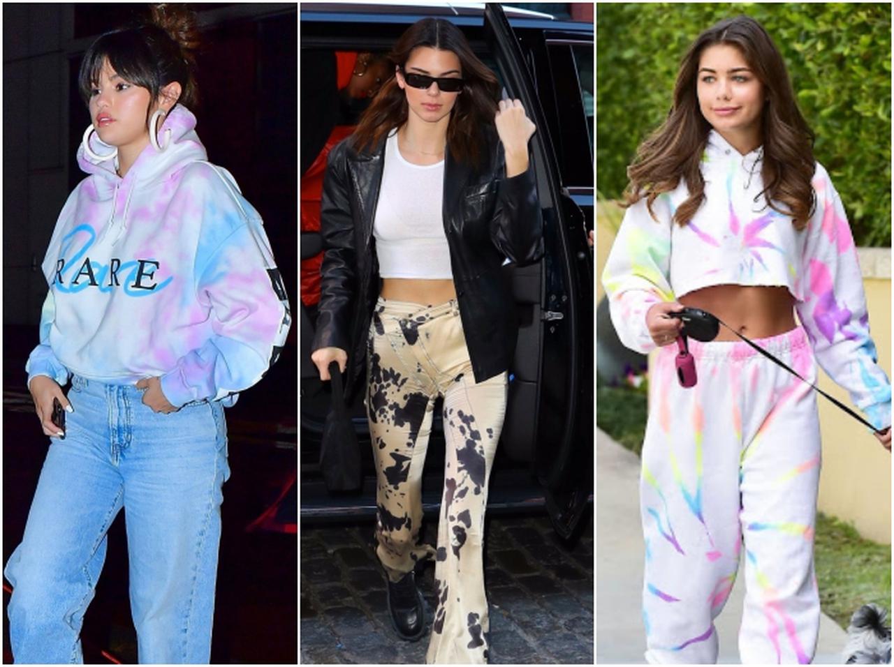 セレブたちに大ヒット!人気が続く「タイダイ柄」の冬コーデ集