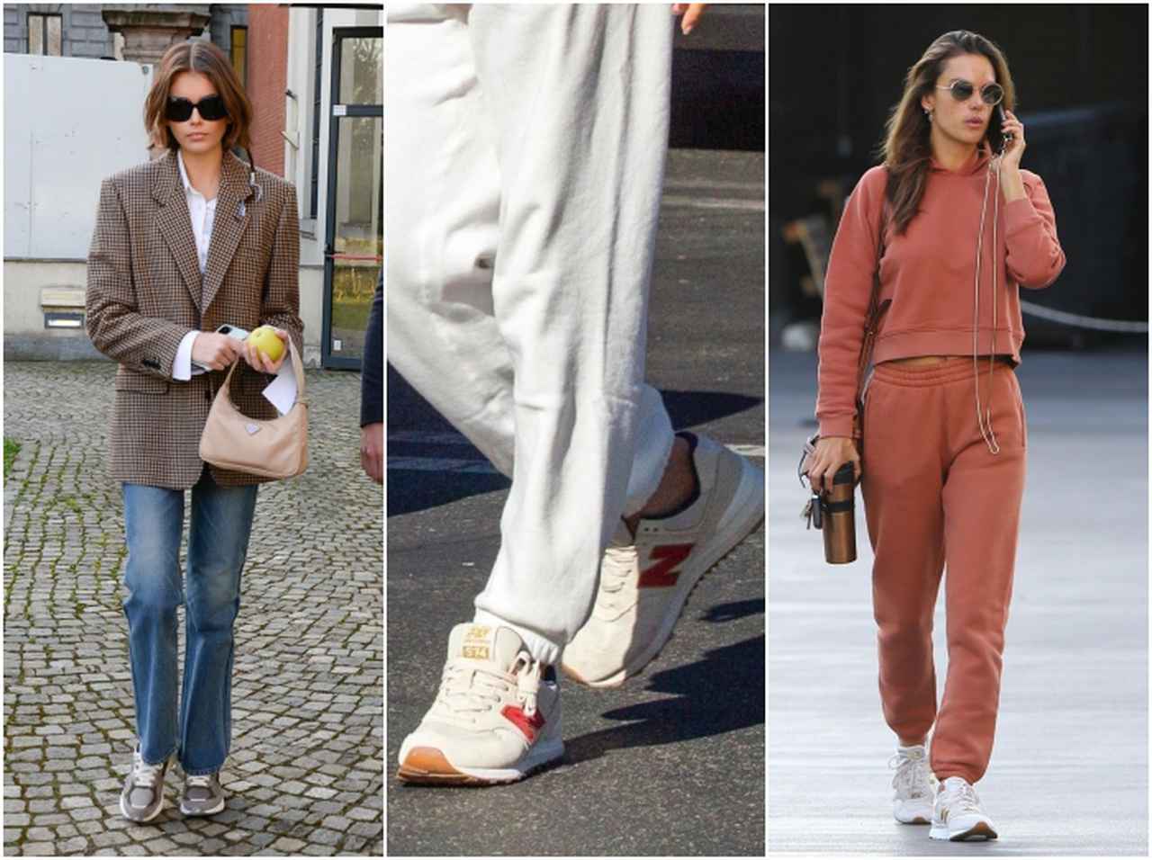 トップモデルが履く「ニューバランスのスニーカー」冬コーデ!