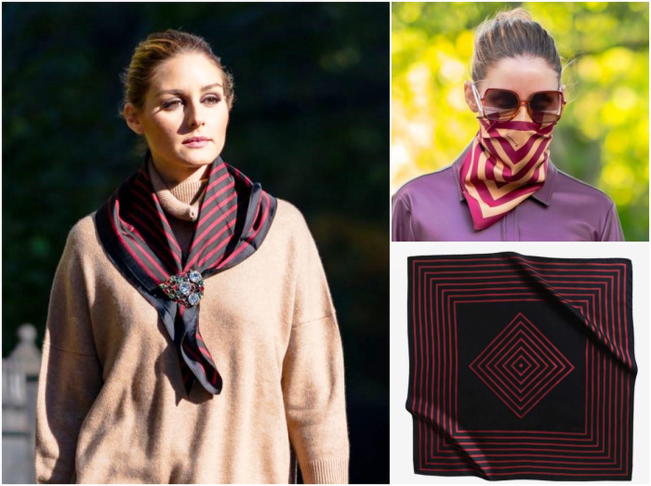 オリヴィア・パレルモの「スカーフアレンジ」がさすが