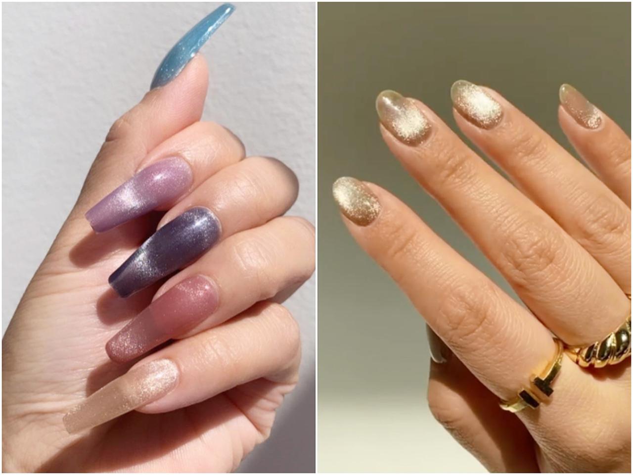 ふわもこ感ナシ！ツヤっと煌めく「新ベルベットネイル」が気になる