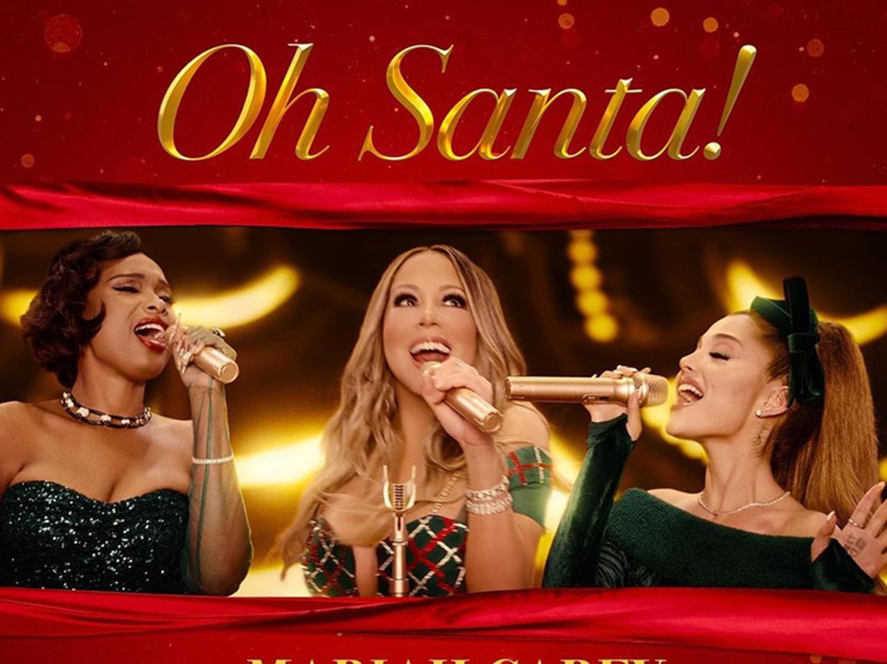 マライア・キャリー、アリアナ＆ジェニファーとコラボした「Oh Santa!」のMVを公開