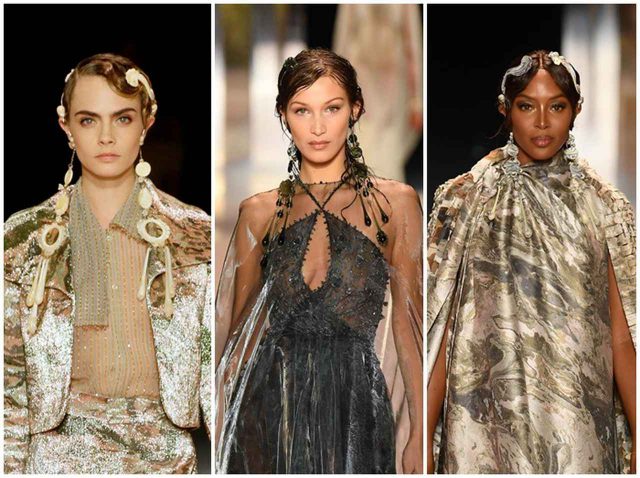 フェンディ、キム・ジョーンズの人脈を発揮したクチュールコレクションのモデルがさすが