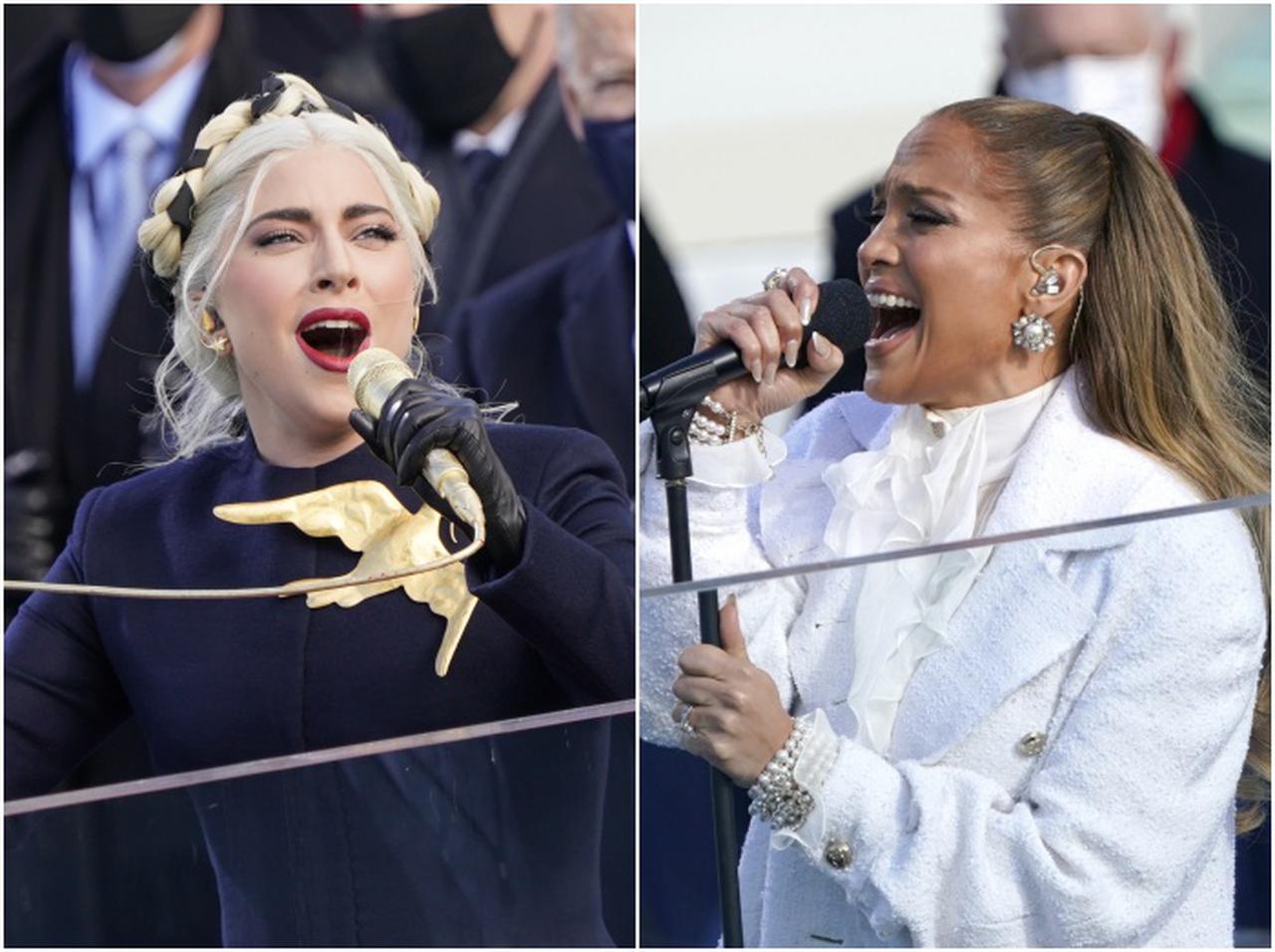 【米大統領就任式】レディー・ガガが圧巻の国歌斉唱 ジェニファー・ロペスは愛国歌をプチアレンジ