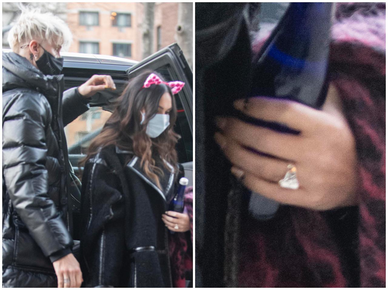 ミーガン・フォックスの左手薬指に指輪、恋人マシン・ガン・ケリーとの婚約説が浮上【写真アリ】