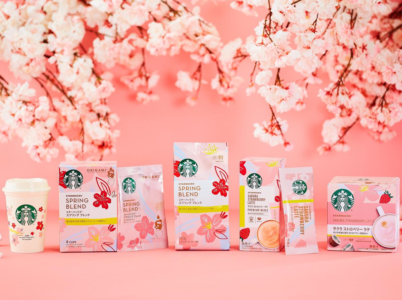 スターバックス、家庭用コーヒー新作は「サクラ ストロベリー ラテ」