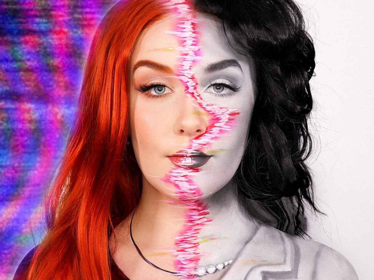 ドラマ『ワンダヴィジョン』から着想を得た“半顔メイク”が海外で話題沸騰中