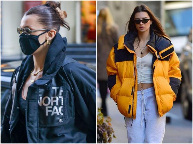 ザ・ノース・フェイスのジャケットをストリートで着こなすセレブたち