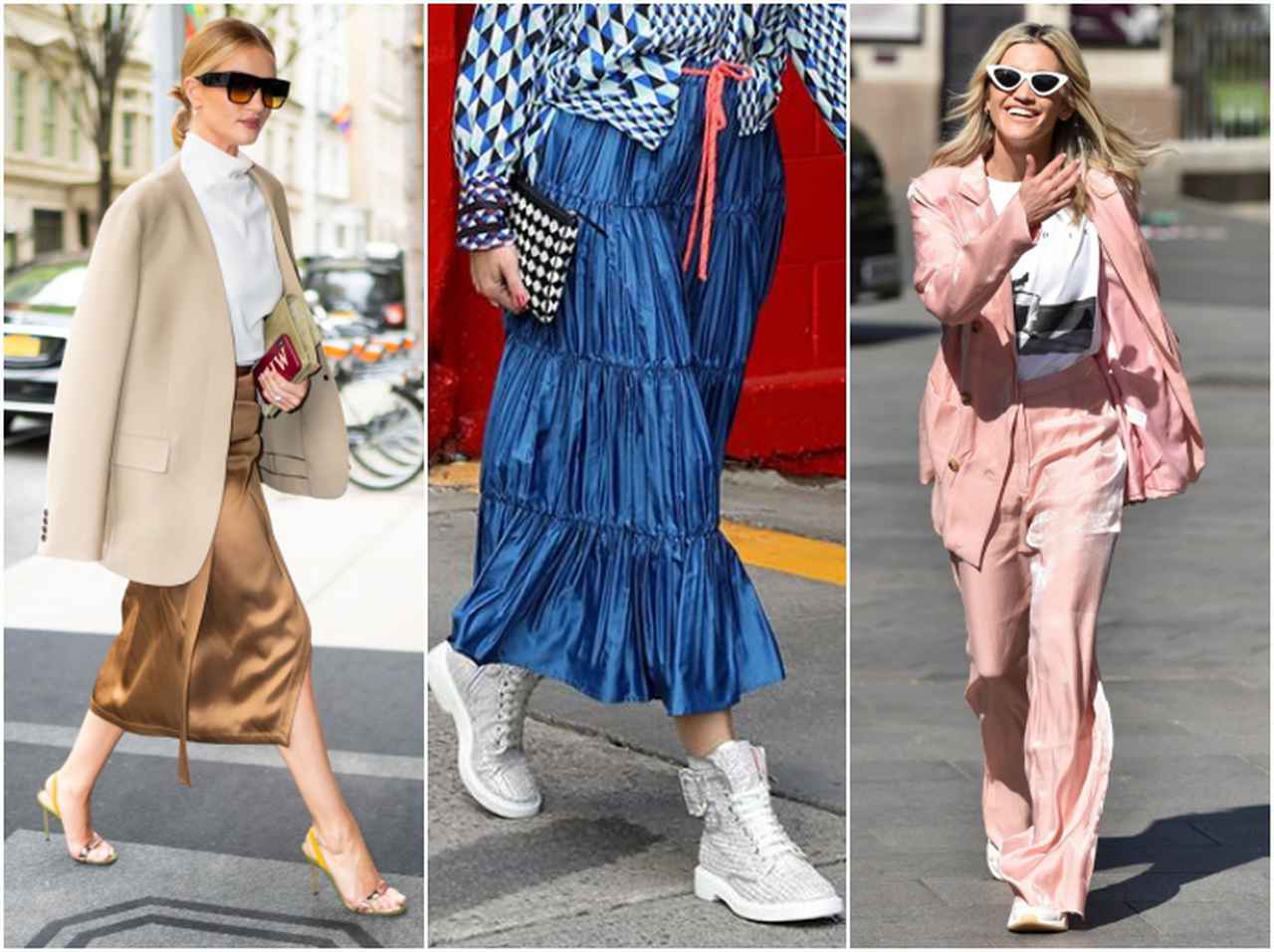 【春トレンド】パンツもスカートも軽やかな「サテン」素材で春を先取り!