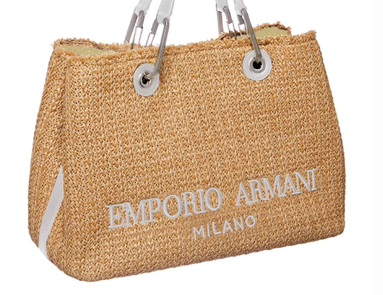 エンポリオ アルマーニ、人気バッグ「MyEA」にかごバッグのようなカジュアル素材が仲間入り