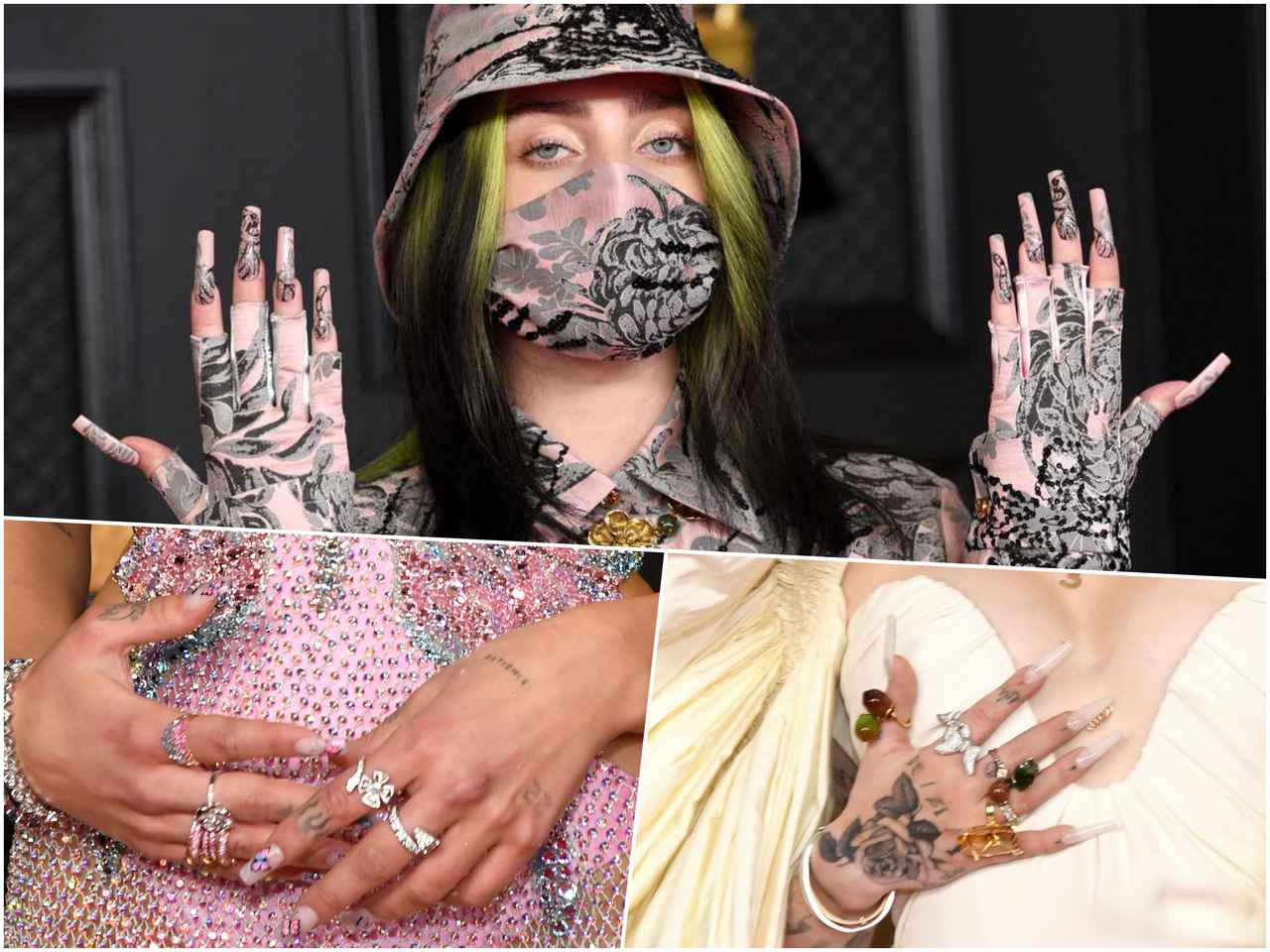 2021年グラミー賞ネイル、今年はワンカラー＆個性派アートが人気を二分！