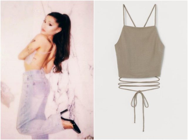 アリアナ・グランデが今季注目の「オープンバックトップス」をH&Mでゲット！