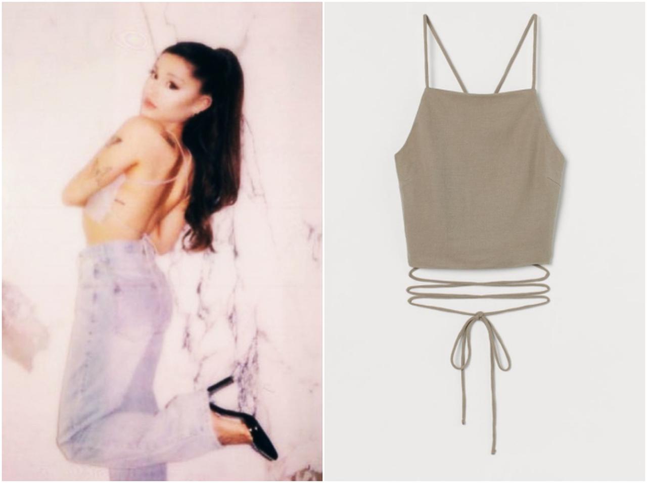 アリアナ・グランデが今季注目の「オープンバックトップス」をH&Mでゲット！