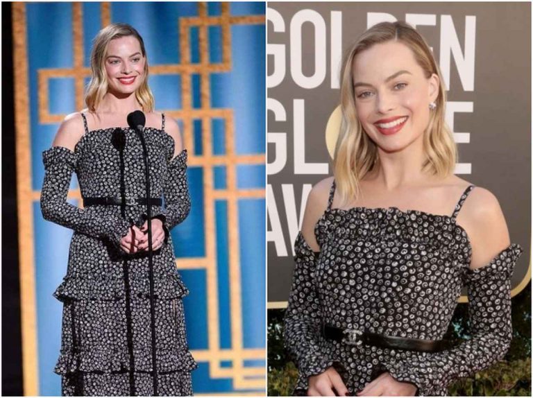 マーゴット・ロビー、シャネルのドレスを可憐に着用【ゴールデン・グローブ賞2021】