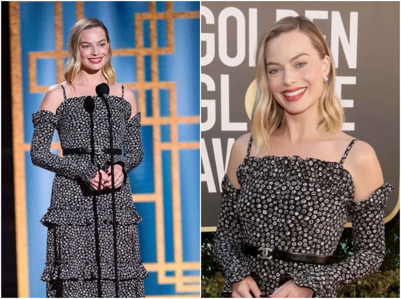 マーゴット・ロビー、シャネルのドレスを可憐に着用【ゴールデン・グローブ賞2021】