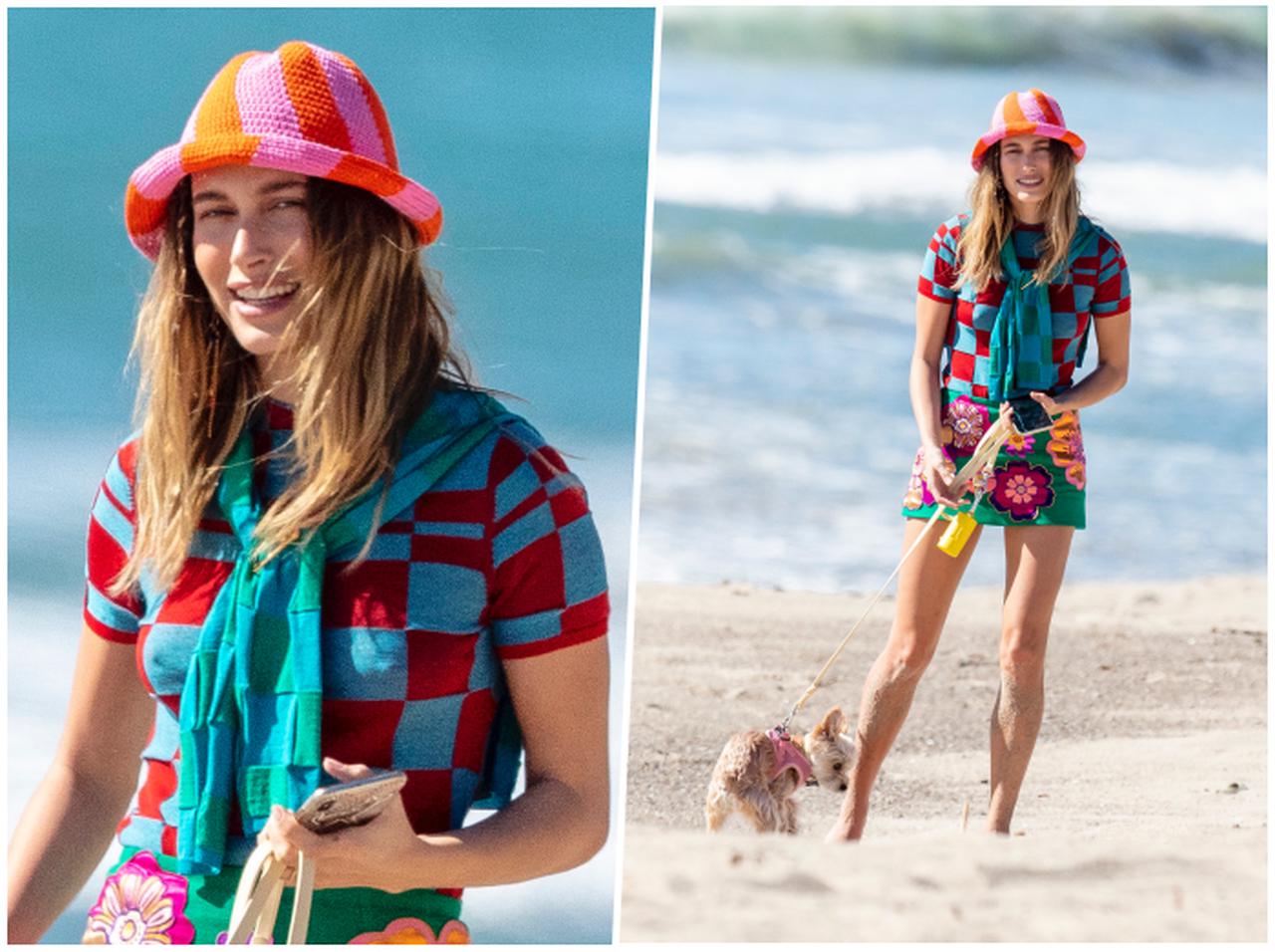 ヘイリー・ビーバーが「目立ちまくりの格好」で犬の散歩、ワケを聞いて納得【写真アリ】